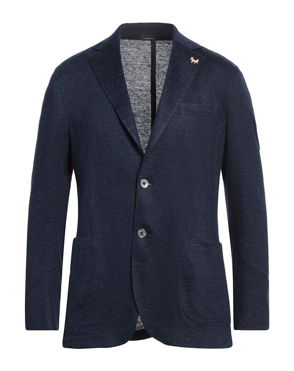 トンボリーニ メンズ アウター ジャケット・ブルゾン テーラードジャケット TOMBOLINI Navy ネイビー|ReVida 店