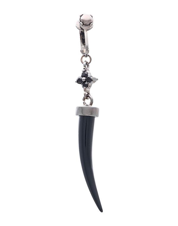 ディースクエアード メンズ 佩び物 ピアス・イヤリング イヤーカフ\u0026シングルピアス DSQUARED2 \u0026 Black 黒いこと