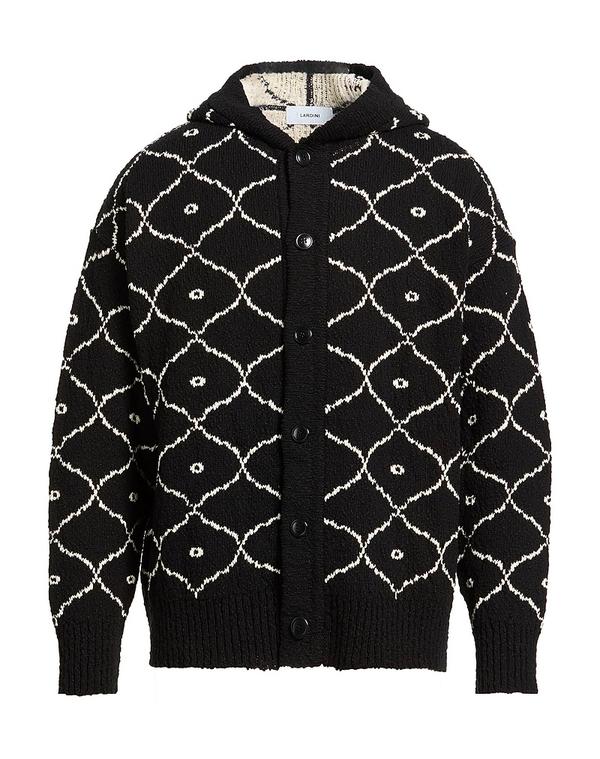 ラルディーニ メンズ アウター ジレー LARDINI Black 黒いこと