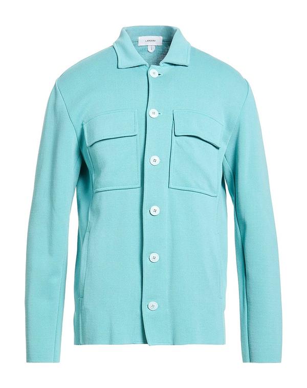 ラルディーニ メンズ トップス プルオーバー LARDINI Turquoise Blue 青碧