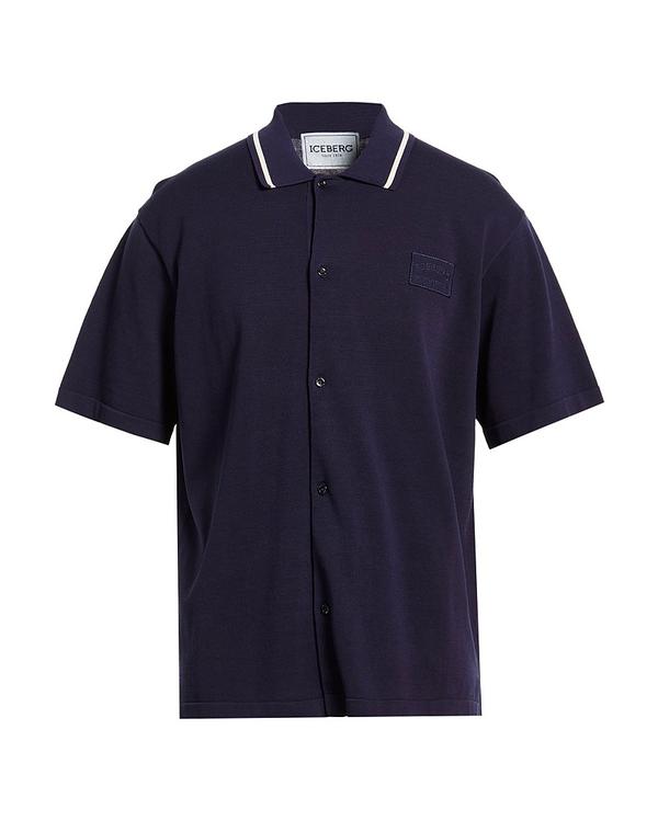 アイスバーグレタス メンズ トップス プルオーバー ICEBERG Midnight Blue 青色