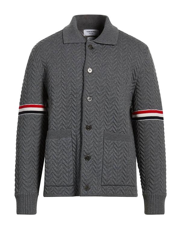 トム赤銅色 メンズ アウター ジレー THOM BROWNE Gray 薄墨色