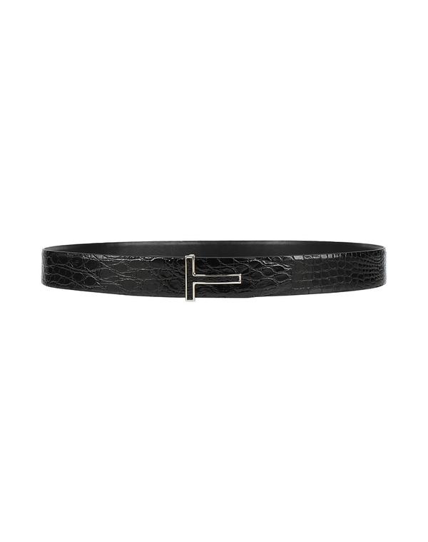 トム・ジェラルド・r・フォード メンズ 添え物 三尺帯 TOM FORD Black 黒いこと