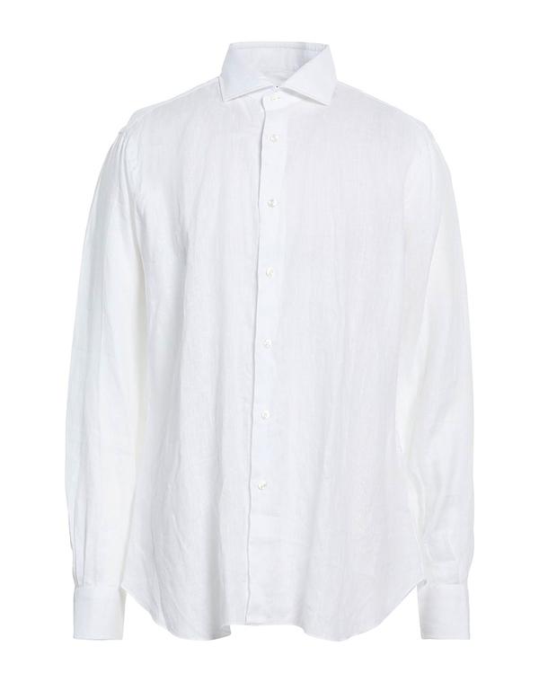 バルバナポリ メンズ トップス シャツ BARBA Napoli White ホワイト|ReVida 店