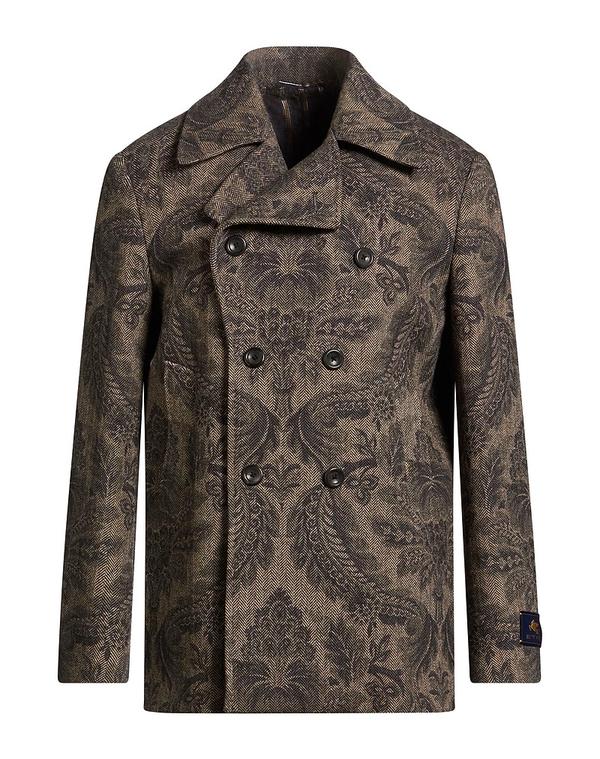エトロ メンズ アウター 厚地の外套 ETRO Charcoal 濃灰色