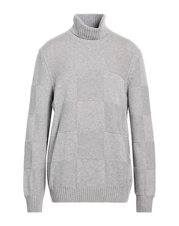 バルバナポリ メンズ アウター ニット・セータートルネック BARBA Napoli Gray 薄墨色