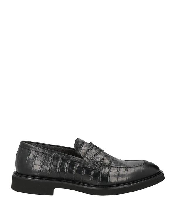 ドンカルズ メンズ シューズ スリッポン・ローファー モカシン DOUCAL\u0027S Black 黒いこと