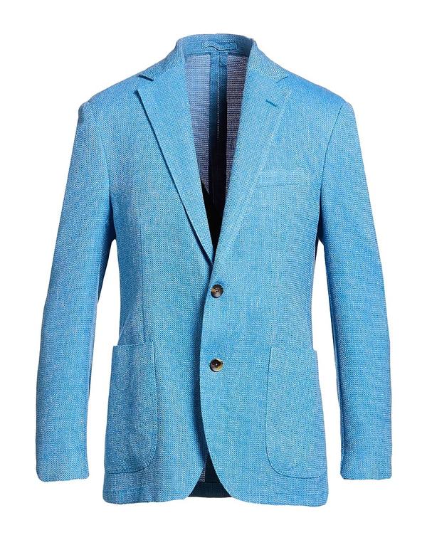 ラルディーニ メンズ アウター 上衣・上衣 LARDINI Azure Blue 青色 メンズファッション-コート・ジャケット
