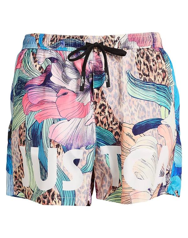 ジャストカバリ メンズ 水泳着 二分の一ズボン下・さる股引き JUST CAVALLI ( ) Light Blue 青色