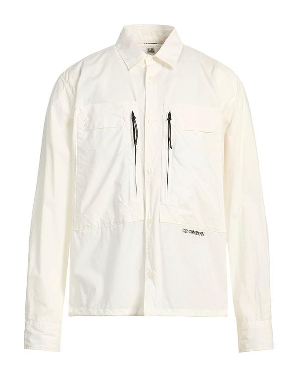 シーピーカンパニー メンズ トップス シャツ C.P. COMPANY White ホワイト｜ReVida 店