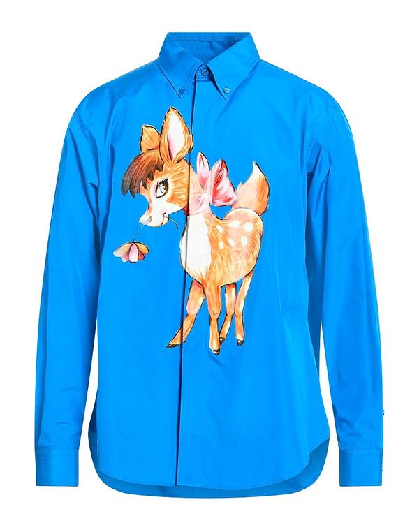 モスキーノ メンズ トップス プルオーバー MOSCHINO Azure Blue 青碧