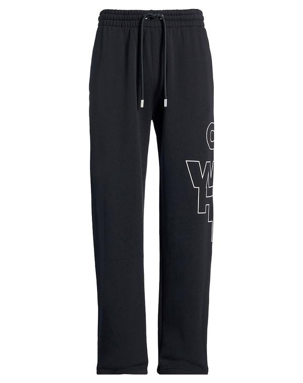 オフ-白いこと メンズ ボトムス 心地好いズボン下 OFF-WHITE Black 黒いこと