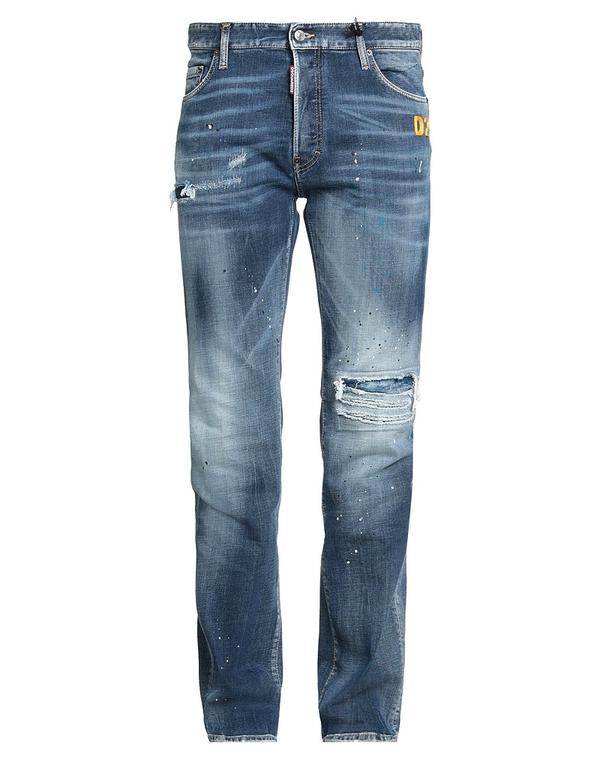 ディースクエアード メンズ ボトムス デニムパンツ DSQUARED2 ストレートレッグ Blue ブルー|ReVida 店