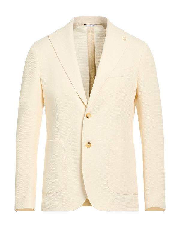 マニュエル リッツ メンズ アウター ジャケット・ブルゾン MANUEL RITZ テーラードジャケット Off-White オフホワイト