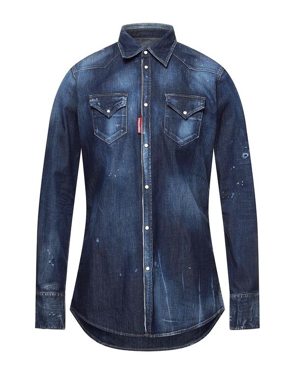 ディースクエアード メンズ トップス シャツ DSQUARED2 デニムシャツ Blue ブルー
