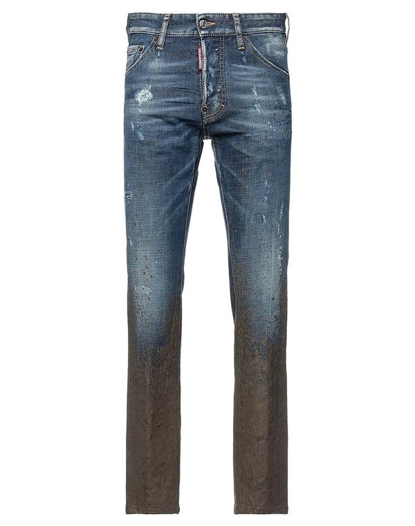 ディースクエアード メンズ ボトムス デニムパンツ DSQUARED2 ストレートレッグ Blue ブルー