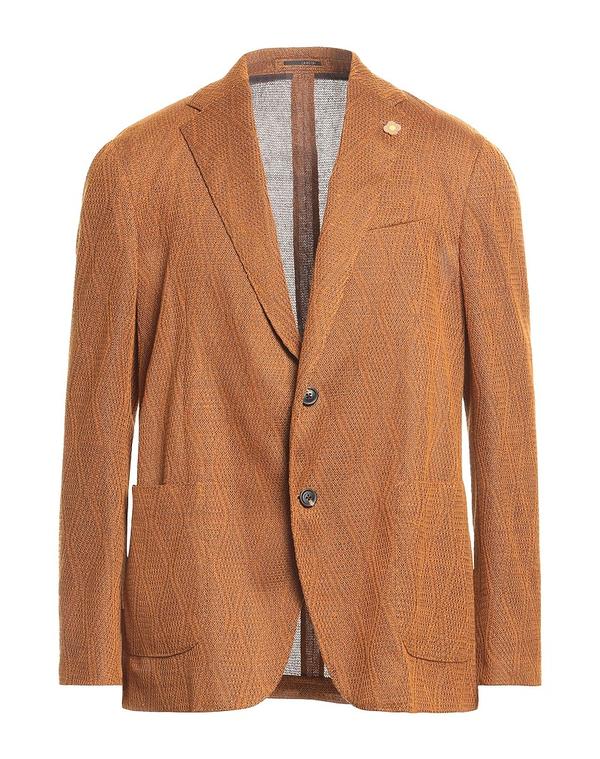 ラルディーニ メンズ アウター ジャケット・ブルゾン LARDINI テーラードジャケット Camel キャメル｜ReVida 店