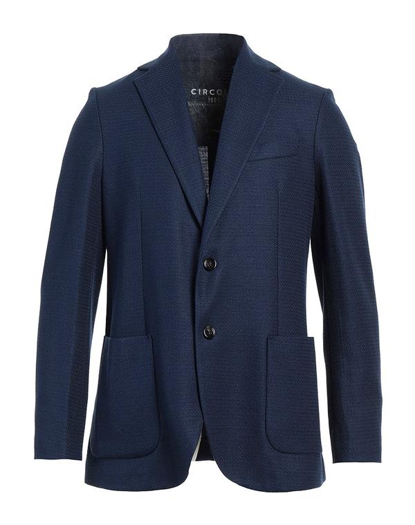 チルコロ 1901 メンズ アウター ジャケット・ブルゾン CIRCOLO 1901 テーラードジャケット Midnight Blue ブルー|ReVida 店