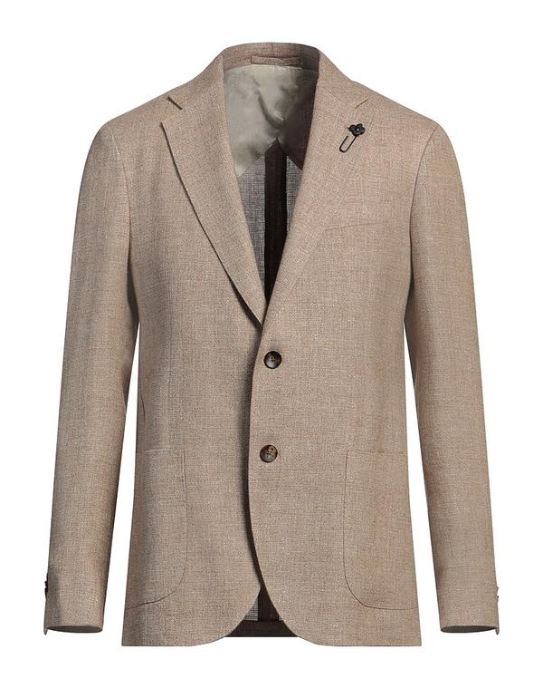 ラルディーニ メンズ アウター ジャケット・ブルゾン LARDINI テーラードジャケット Brown ブラウン