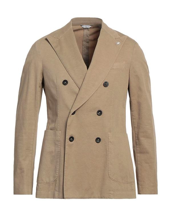 マニュエル リッツ メンズ アウター ジャケット・ブルゾン MANUEL RITZ テーラードジャケット Beige ベージュ