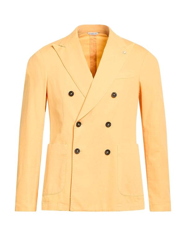 マニュエル リッツ メンズ アウター ジャケット・ブルゾン MANUEL RITZ テーラードジャケット Yellow イエロー｜ReVida 店