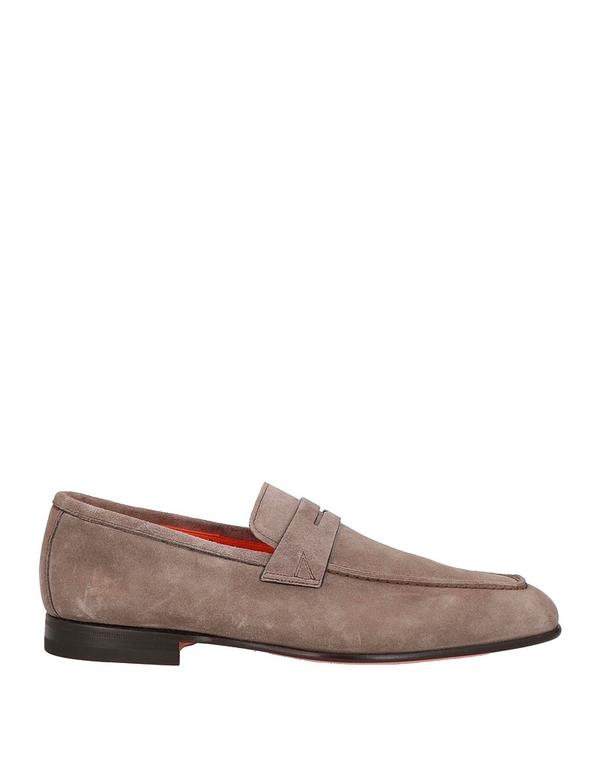 サントーニ メンズ シューズ スリッポン・ローファー モカシン SANTONI Taupe トープ