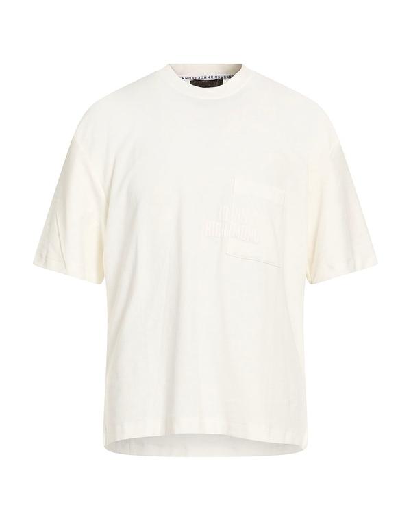 ジョン リッチモンド メンズ トップス Tシャツ JOHN RICHMOND Off White オフホワイト｜ReVida 店