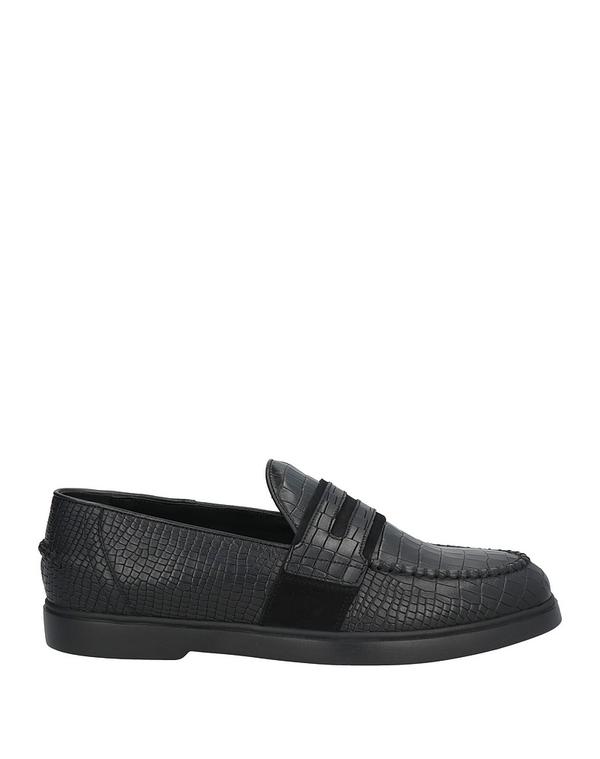 ジーオーバーニー・コンティー メンズ シューズ スリッポン・ローファー モカシン GIOVANNI CONTI Black 黒いこと