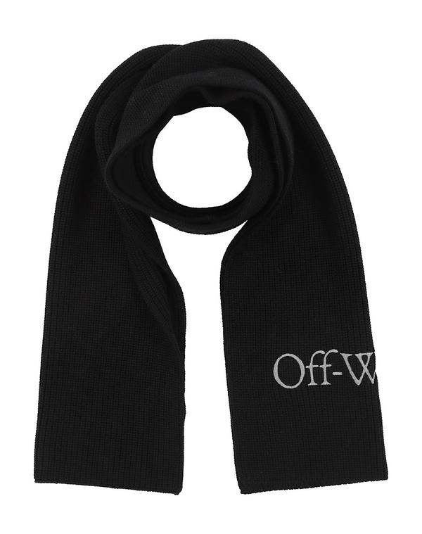 オフ-ホワイト メンズ アクセサリー マフラー・ストール・スカーフ マフラー&スカーフ OFF-WHITE & Black ブラック|ReVida 店