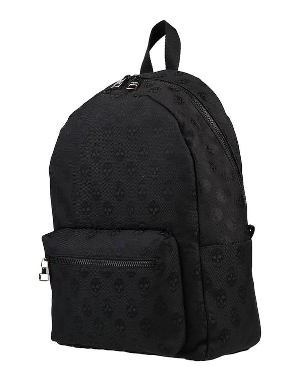 マックイーン メンズ 御徒面子 うしろ側容器に並べる・背嚢 MCQUEEN Black 黒いこと