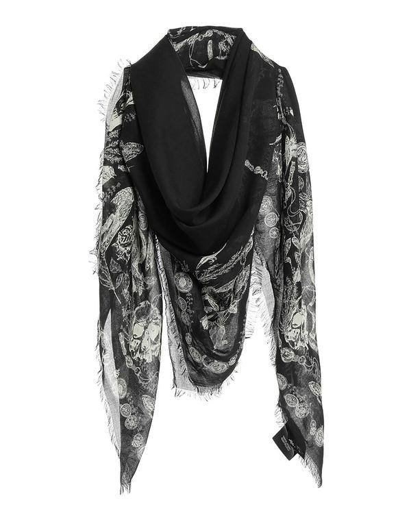マックイーン メンズ 付属物 えり巻き・袈裟・えり巻き えり巻き\u0026えり巻き MCQUEEN \u0026 Black 黒いこと