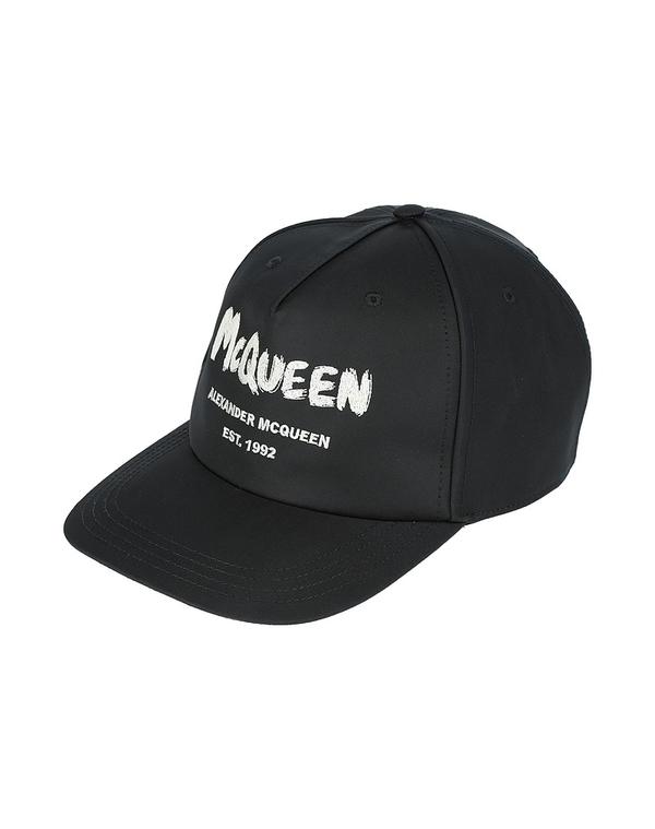 マックイーン メンズ 佩び物 かぶり笠 MCQUEEN Black 黒いこと