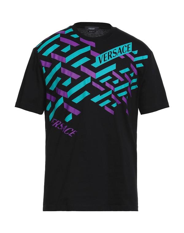 ヴェルサーチ メンズ トップス Tシャツ VERSACE Black ブラック｜ReVida 店
