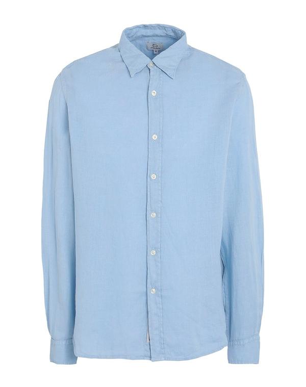 羊毛 資産家 メンズ トップス ティーシャツ WOOLRICH Light Blue 青碧