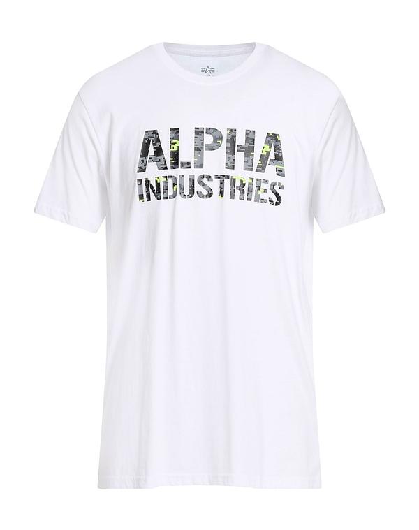 アルファインダストリーズ メンズ トップス ティーシャツ ALPHA INDUSTRIES White 白いこと