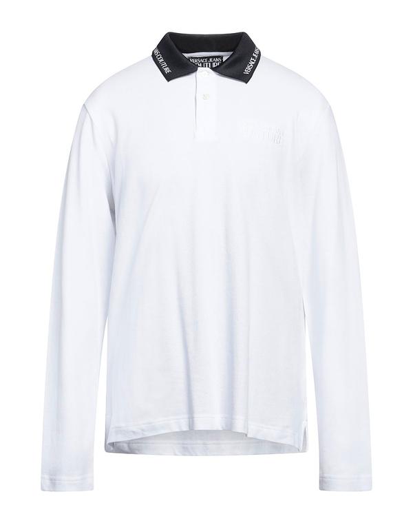ヴェルサーチ メンズ トップス ポロシャツ VERSACE JEANS COUTURE White ホワイト｜ReVida 店