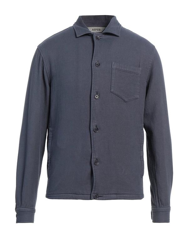 アスペジ メンズ トップス プルオーバー ASPESI Blue Gray 薄墨色