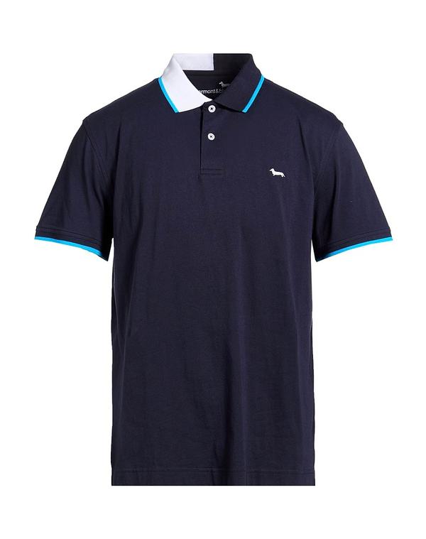 ハーモント \u0026 知恵袋 メンズ トップス スポーツシャツ HARMONT \u0026 BLAINE Midnight Blue 青み