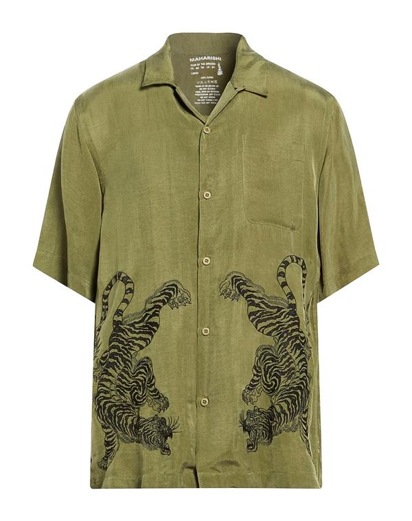 マハリシ メンズ トップス プルオーバー MAHARISHI Military Green 緑であること