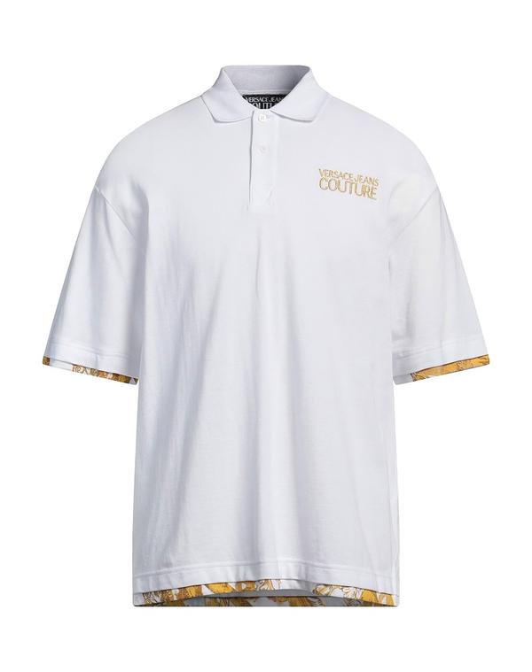 ヴェルサーチ メンズ トップス スポーツシャツ VERSACE JEANS COUTURE White 白いこと