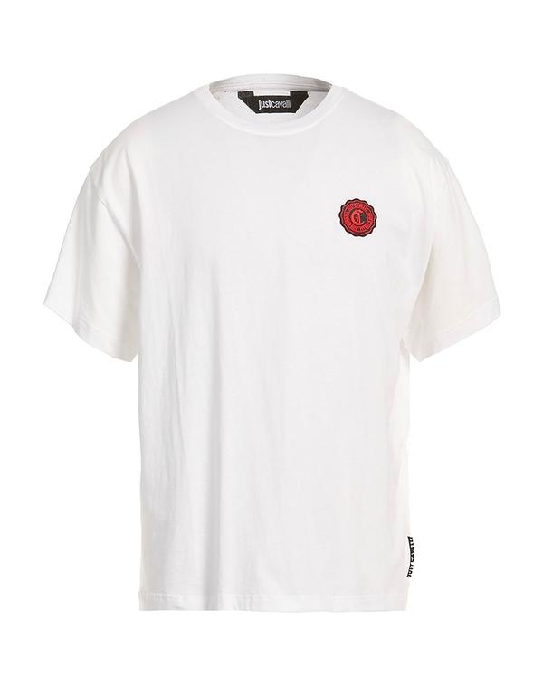 ジャストカバリ メンズ トップス Tシャツ JUST CAVALLI White ホワイト｜ReVida 店