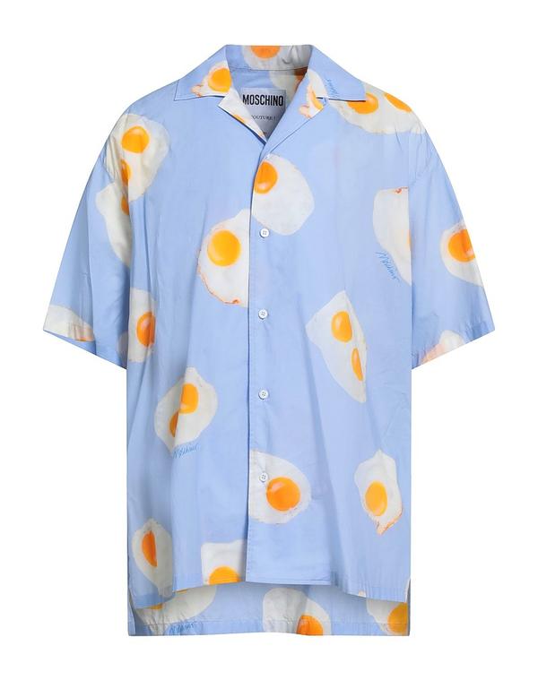 モスキーノ メンズ トップス プルオーバー MOSCHINO Light Blue 青碧