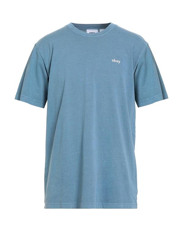 オベイ メンズ トップス ティーシャツ OBEY T Blue Gray 薄墨色