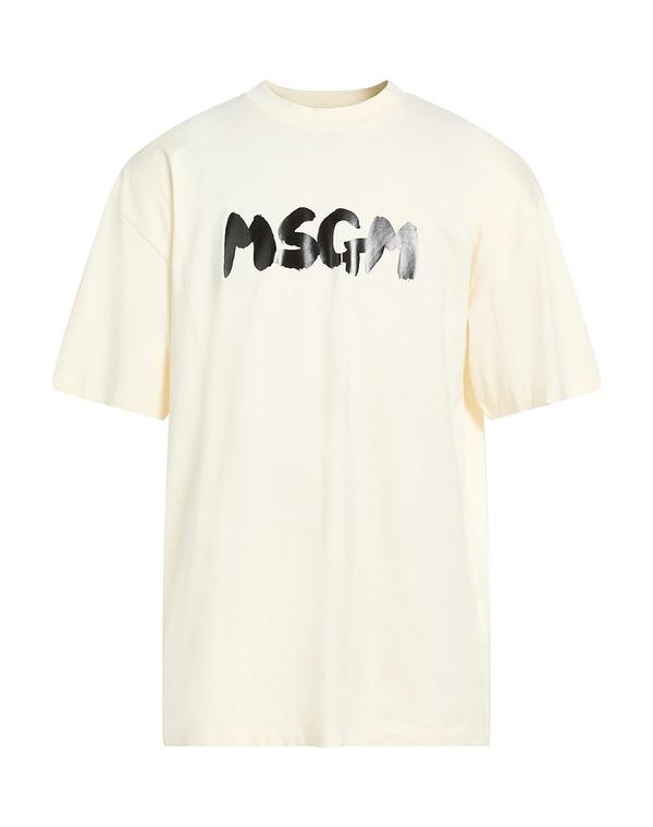 エムエスジイエム メンズ トップス プルオーバー MSGM Ivory 象牙色