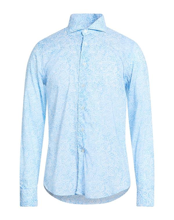 フェデーリ メンズ トップス シャツ FEDELI Sky Blue ブルー｜ReVida 店