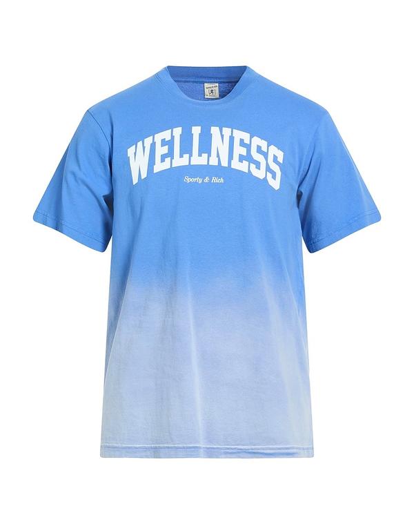 スポーティ アンド 資産家 メンズ トップス ティーシャツ SPORTY \u0026 RICH Azure Blue 青碧