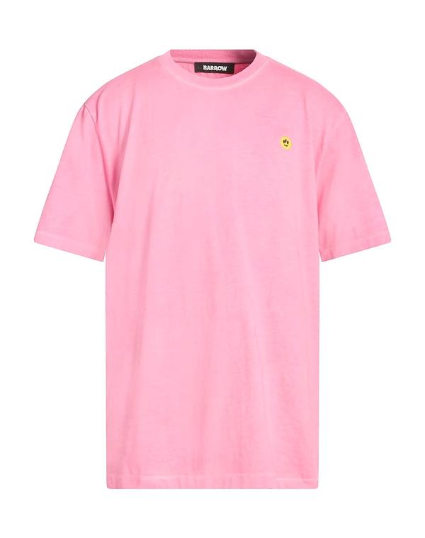 バロー メンズ トップス ティーシャツ BARROW Pink サクラ色