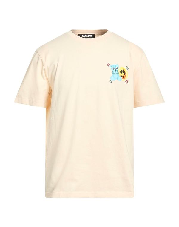 バロー メンズ トップス Tシャツ BARROW Off White オフホワイト｜ReVida 店