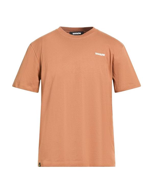 バロー メンズ トップス ティーシャツ BARROW Brown 赤銅色