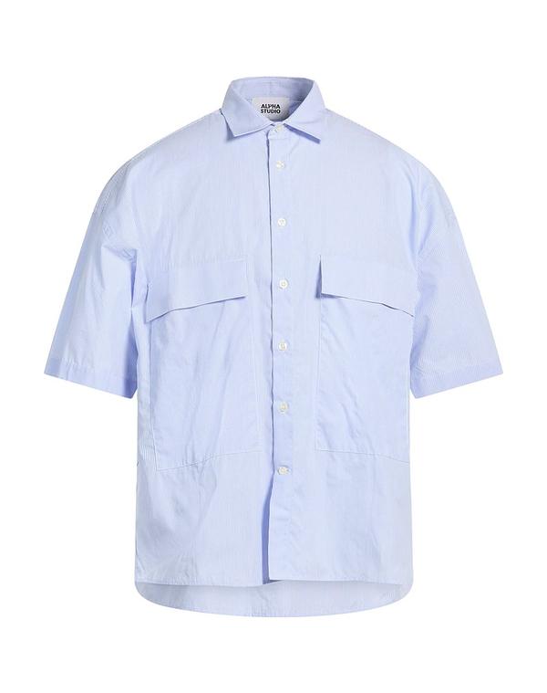 アルファス テューディオ メンズ トップス シャツ ALPHA STUDIO Sky Blue ブルー｜ReVida 店